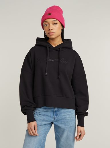 G-Script Oversized Hooded Sweater